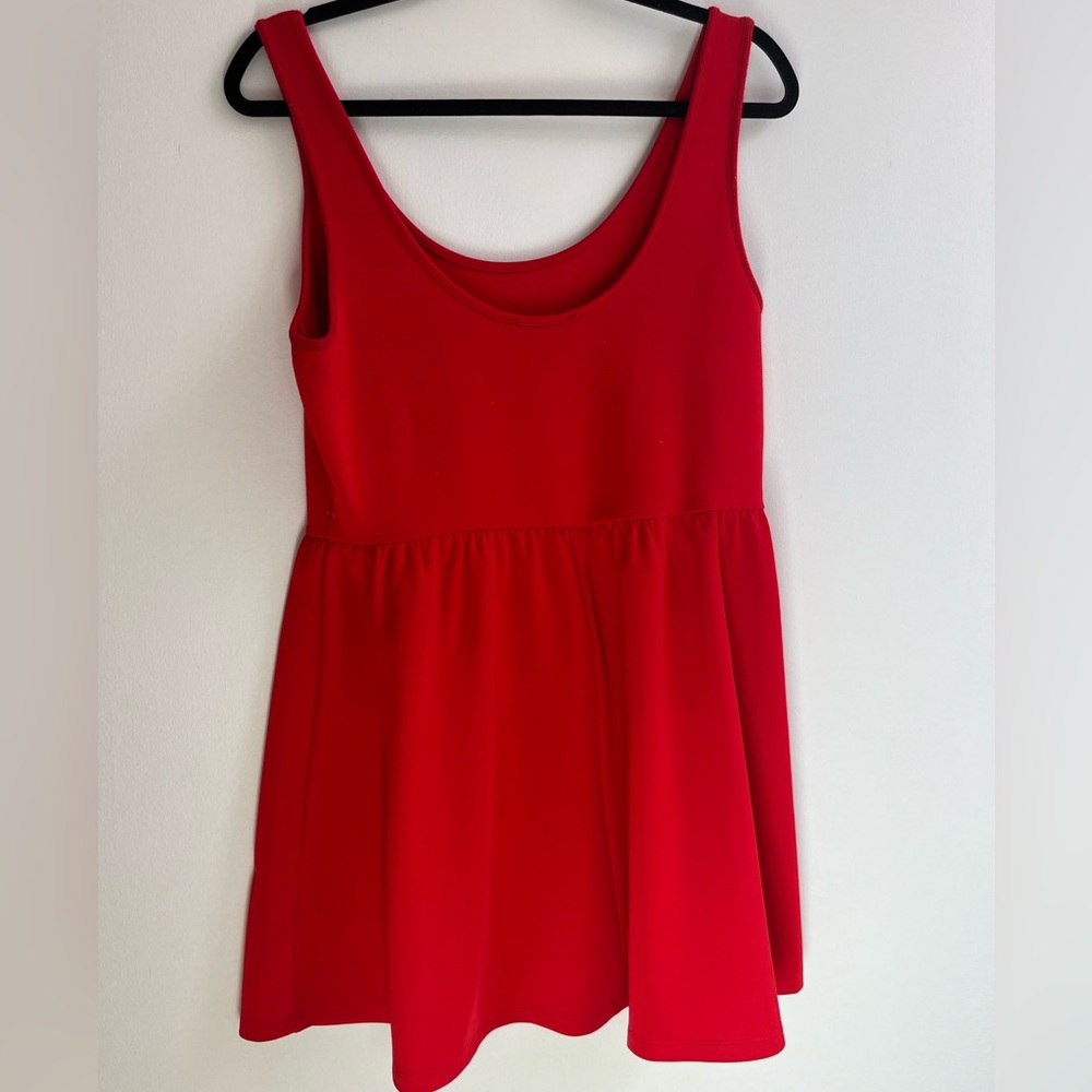 Red Babydoll Mini Dress